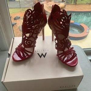 Red Madison by Shoe Dazzle heels